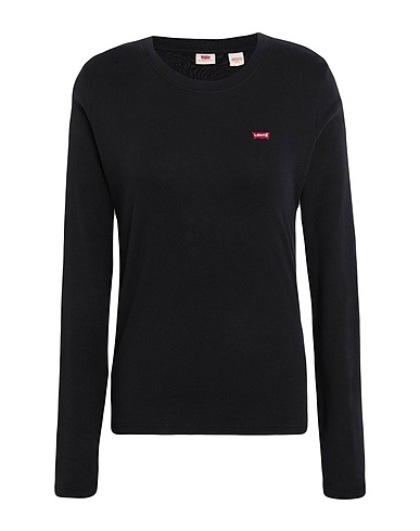 LEVI'S Basic T-Shirt LS BABY TEE
 Schwarz 100% Organische Baumwolle