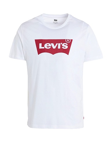 LEVI'S T-shirt GRAPHIC SET IN NECK
 White 100% Cotton