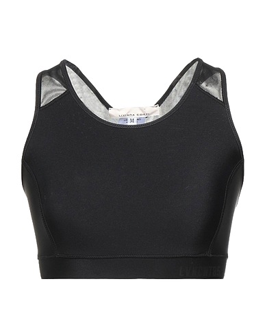 LIVIANA CONTI Top Black 100% Elastane, Polyamide