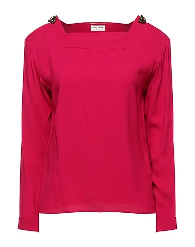 SAINT LAURENT Top Fuchsia 100% Viscose
