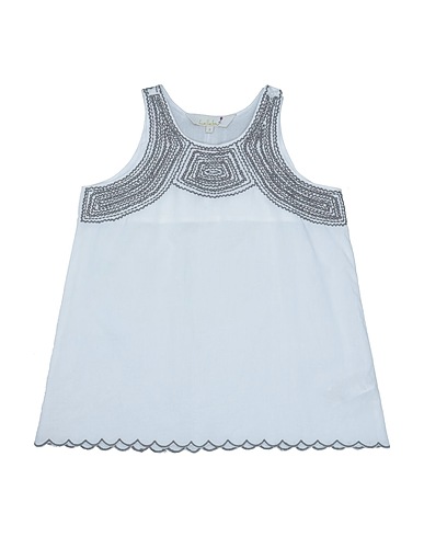LELLEBU Top Bianco 100% Cotone