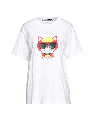 KARL LAGERFELD Ｔシャツ ホワイト オーガニックコットン 100%