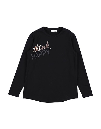 MEILISA BAI T-shirt Black 90% Cotton, 10% Elastane