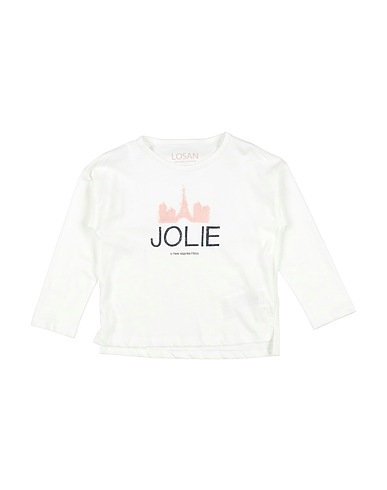 LOSAN T-shirt Bianco 100% Cotone