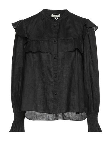 MARANT ÉTOILE Linen shirt Black 100% Linen