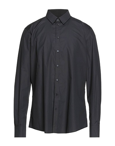 DOLCE&GABBANA Solid colour shirt Midnight blue 100% Cotton