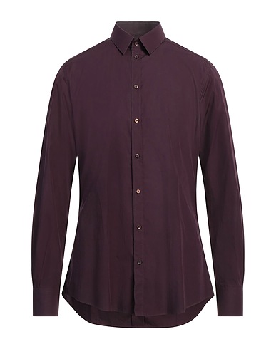 DOLCE&GABBANA Solid colour shirt Plum 100% Cotton