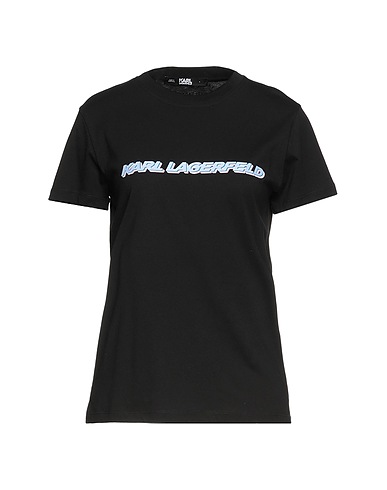 KARL LAGERFELD Ｔシャツ ブラック オーガニックコットン 100%