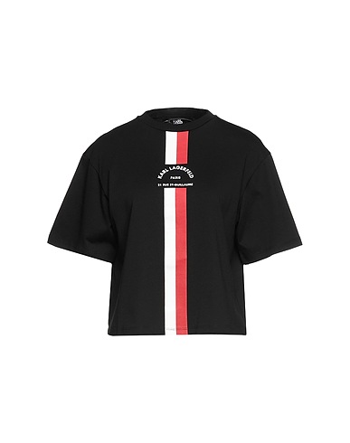 KARL LAGERFELD Ｔシャツ ブラック オーガニックコットン 100%