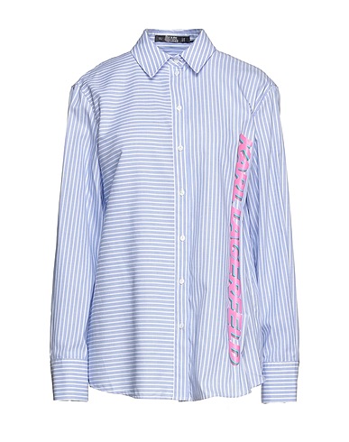 KARL LAGERFELD Striped shirt Sky blue 100% Cotton