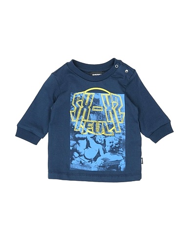 DIESEL T-shirt Midnight blue 100% Cotton