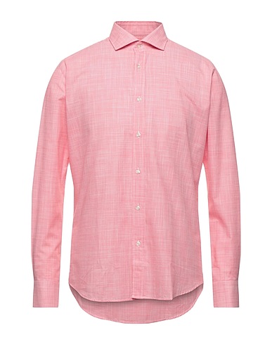 MASSIMO REBECCHI Patterned shirt Coral 100% Cotton