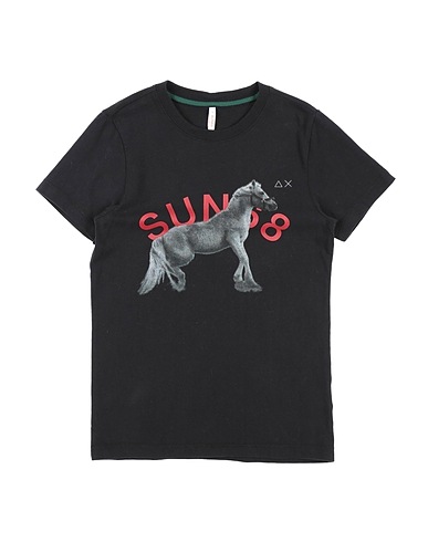 SUN 68 T-shirt Black 100% Cotton