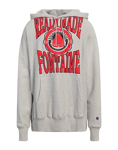 READYMADE Hooded track jacket  Grey 100% Cotton