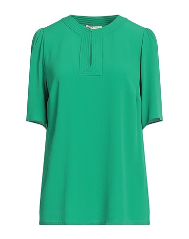 MAISON COMMON Top Green 68% Acetate, 32% Silk