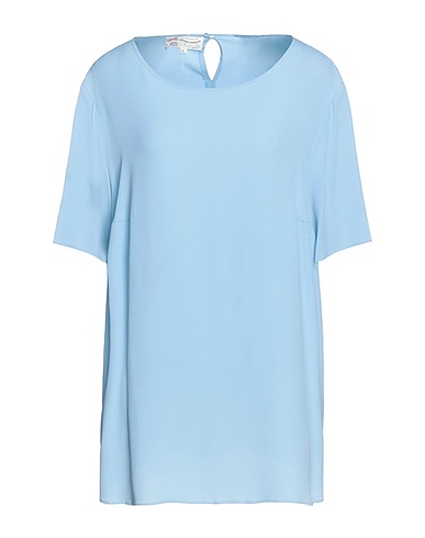 MAISON COMMON Top Sky blue 68% Acetate, 32% Silk