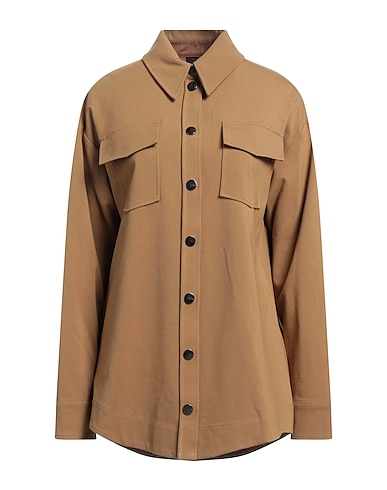 PINKO Camicie e bluse tinta unita Cammello 67% Viscosa, 28% Poliammide, 5% Elastan