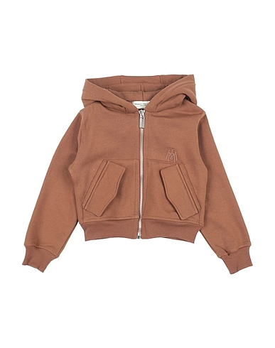 PAOLO PECORA Sweatshirt Braun 100% Baumwolle