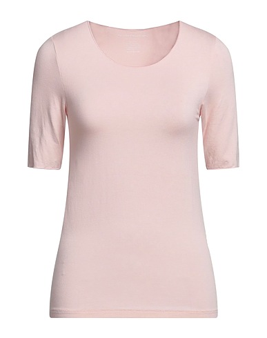 MAJESTIC FILATURES Basic T-Shirt Pink 94% Viscose, 6% Elastane