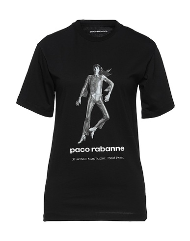 RABANNE T-shirt Black 100% Organic cotton