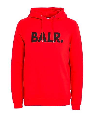 BALR. Hooded track jacket  Red 88% Cotton, 12% Polyester