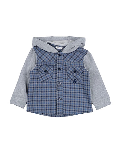 LE BEBÉ Patterned shirt Grey 100% Cotton, Elastane