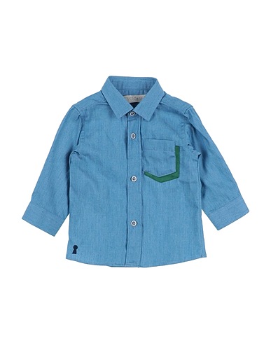 MYCLÒ SET Denim shirt Blue 100% Cotton