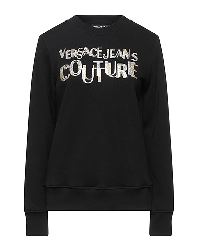 VERSACE JEANS COUTURE Sweatshirt Black 100% Cotton