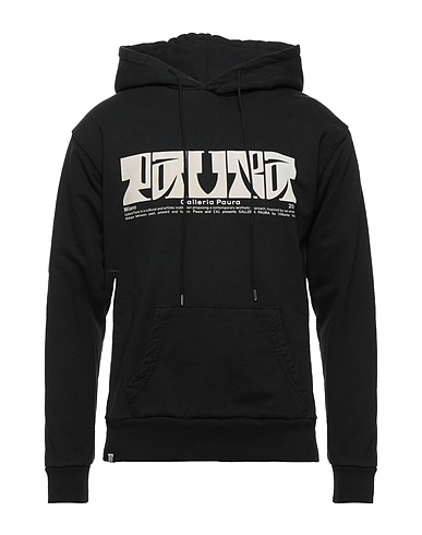 PAURA Hooded sweatshirt Black 100% Cotton