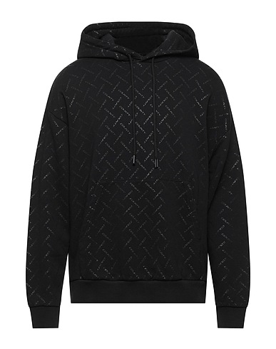 MARCELO BURLON Hoodie Schwarz 100% Baumwolle, Elastan, Polyester