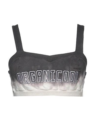 PINKO Crop top Lead 55% Organic cotton, 45% Recycled cotton