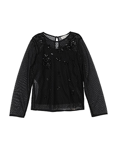 TWINSET Top Black 100% Polyester