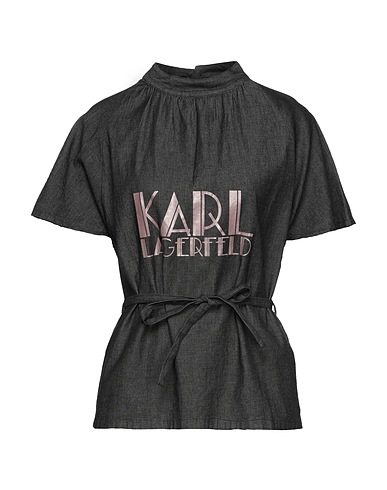 KARL LAGERFELD デニムシャツ スチールグレー コットン 99% / ポリウレタン 1%