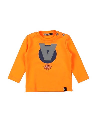 DANIELE ALESSANDRINI T-shirt Orange 90% Cotton, 10% Elastane