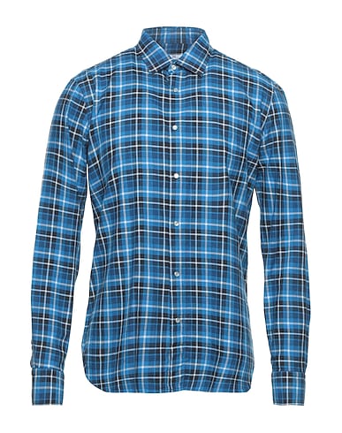 MR MASSIMO REBECCHI Checked shirt Blue 100% Cotton