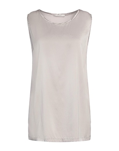 MALÌPARMI Top Grigio chiaro 96% Seta, 4% Elastan