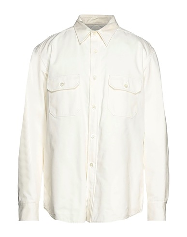 GRIFONI Solid colour shirt White 100% Cotton