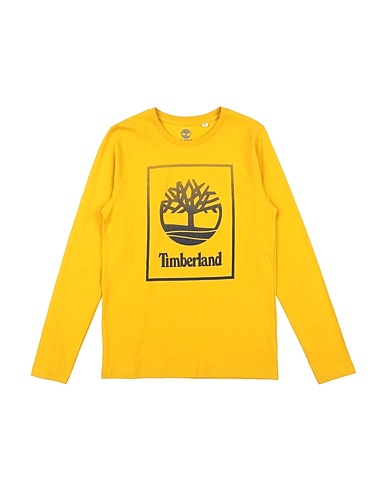 TIMBERLAND T-shirt Mustard 100% Cotton, Elastane