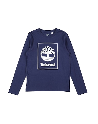 TIMBERLAND T-shirt Midnight blue 100% Cotton, Elastane