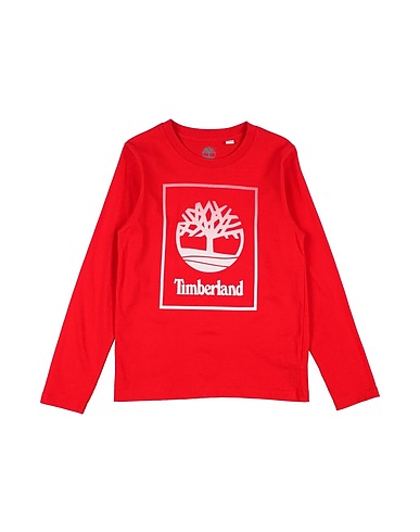 TIMBERLAND T-Shirt Rot 100% Baumwolle, Elastan