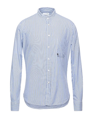 MASTER COAT Striped shirt Azure 100% Cotton