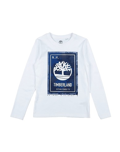TIMBERLAND T-shirt White 98% Cotton, 2% Elastane