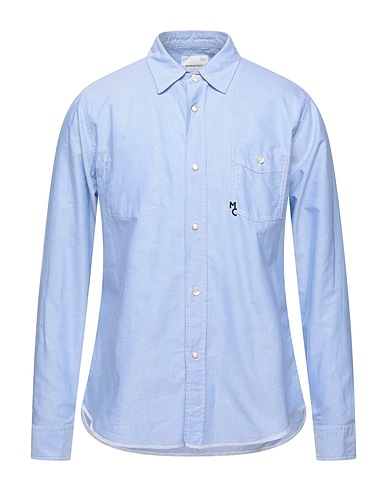 MASTER COAT Camicie Azzurro 100% Cotone