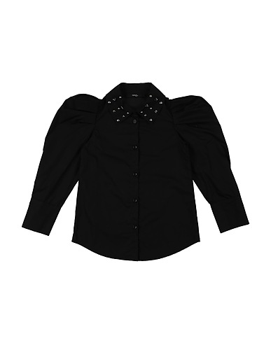 RELISH Camicie  e bluse fantasia Nero 100% Cotone
