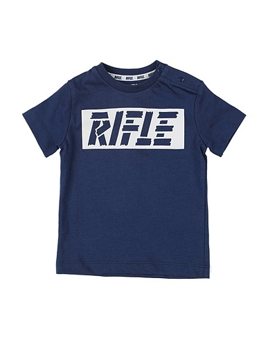 RIFLE T-shirt Navy blue 100% Cotton