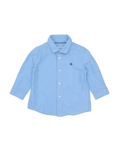 MAYORAL Patterned shirt Sky blue 100% Cotton