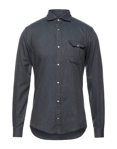 EXTE Solid colour shirt Midnight blue 100% Cotton