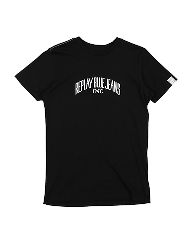 REPLAY & SONS T-shirt Nero 100% Cotone