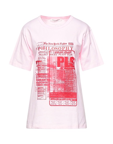 PHILOSOPHY di LORENZO SERAFINI T-shirt Rosa 100% Cotone