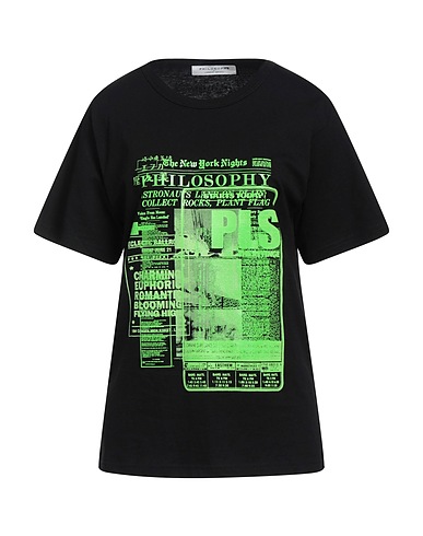 PHILOSOPHY di LORENZO SERAFINI T-shirt Black 100% Cotton